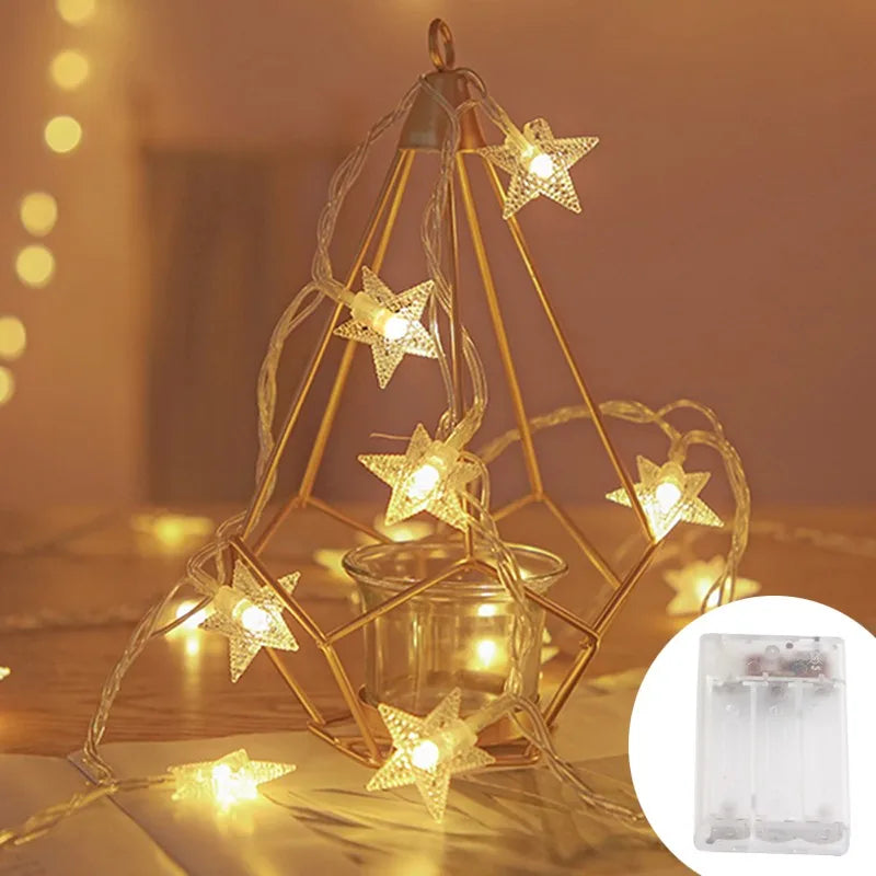 Aesthetic room décor with LED star lights.
