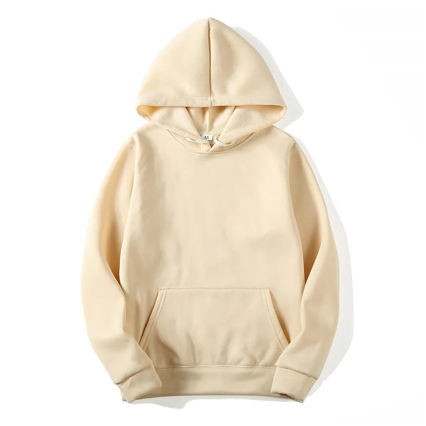 Warm casual hoodie perfect for cooler weather.
