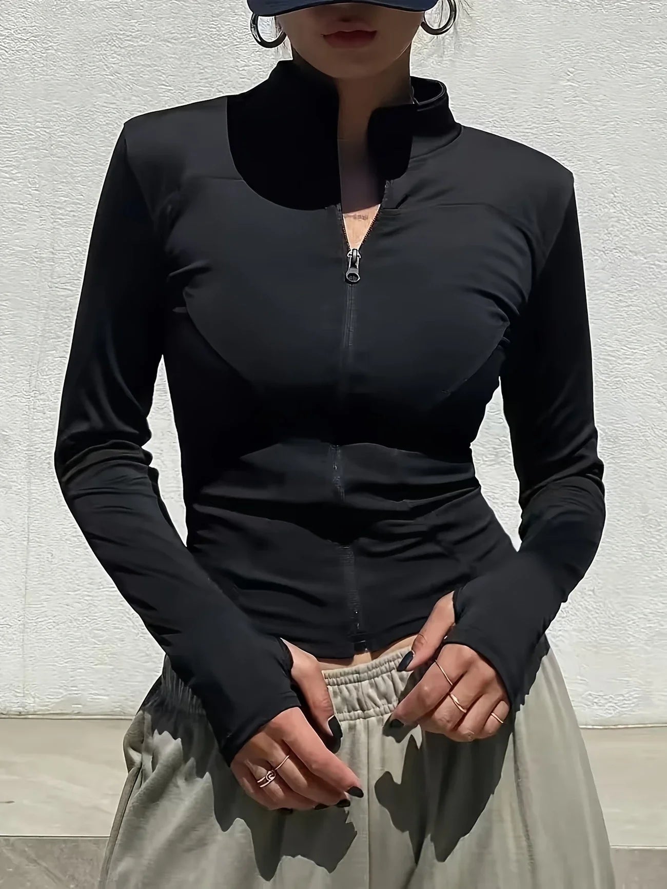Women's Quick-Dry Athletic Jacket – Lightweight Running & Gym Zip-Up