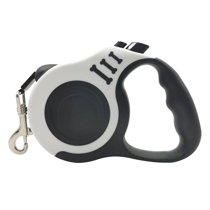Retractable Dog Leash with One-Hand Brake & Durable Nylon Lead
