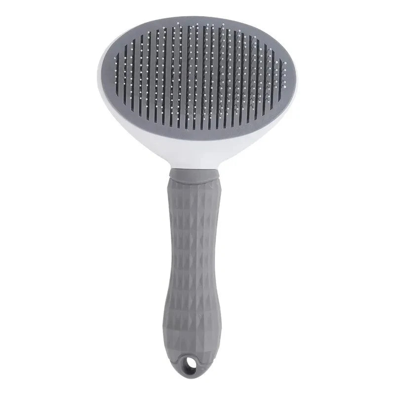 Easy-clean dog and cat brush