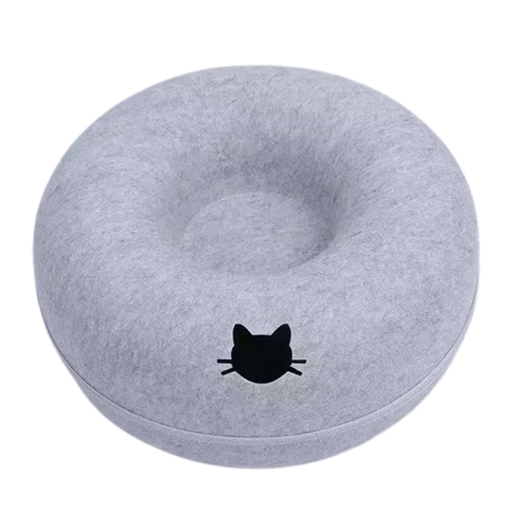 Interactive round pet cave for cats
