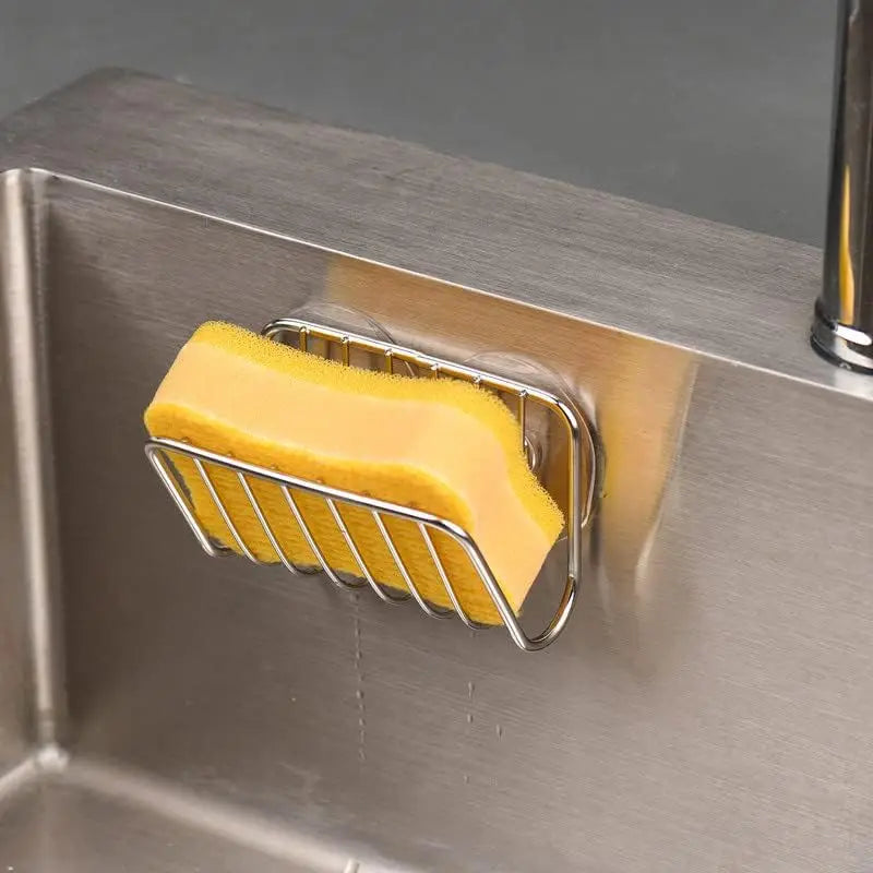 Modern sink sponge storage rack
