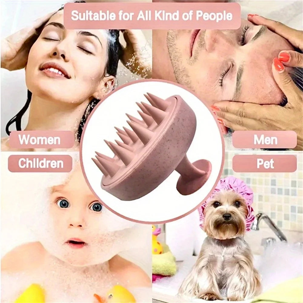 Silicone Scalp Massage Shampoo Brush